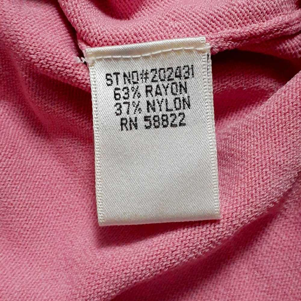 Pink Max Studio Ruffled Blouse Size M - Picture 6 of 8